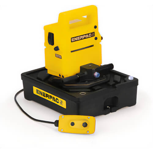 Enerpac® PUJ1401B Two Speed, Economy Electric Hydraulic Pump, 4/3 Manual Valve, 115V, for use with Double-Acting Cylinders