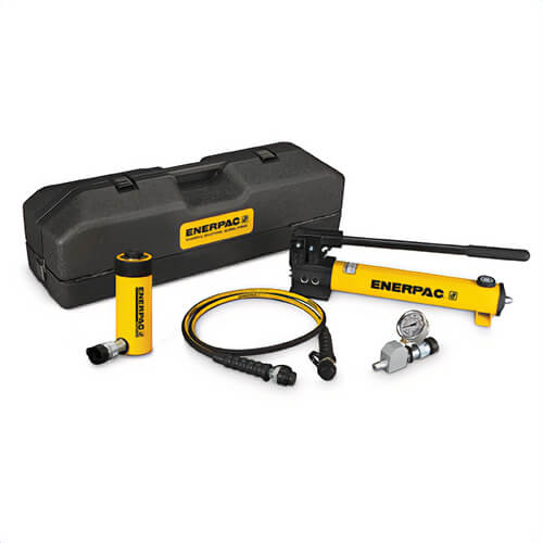 Enerpac® SCR154TB Hydraulic Cylinder and Hand Pump Set, 15 ton, 4 in Stroke