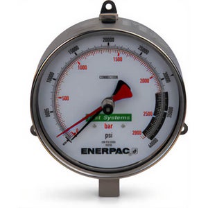 Enerpac® T6010L G Series Dry Test System Gauge, 40,000 psi, 1/4 in Cone Connection, +/-0.5 % Accuracy, Stainless Steel