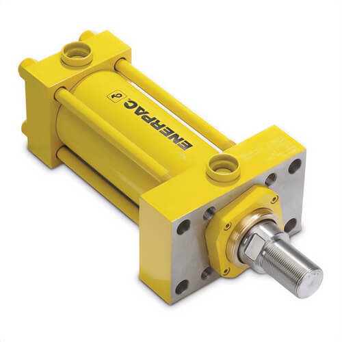 Enerpac® TRFL3206 Double-Acting Hydraulic Return Solid Plunger Tie Rod Cylinder, 41,500 lb Advance, 25,800 lb Retract Capacity