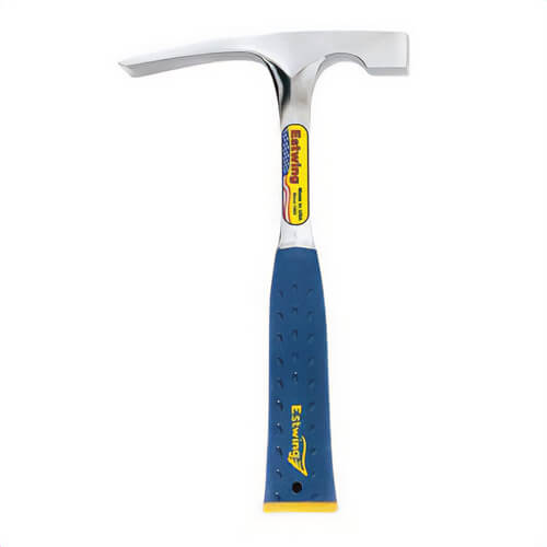 Estwing® E3-16BLC Straight Mason Hammer, 16 oz Solid America Steel Head, 10-3/4 in OAL, Solid Forged Steel Handle