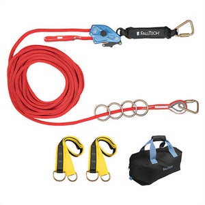 FallTech® 772060 4-Person Temp Rope Hll System, 60 ft