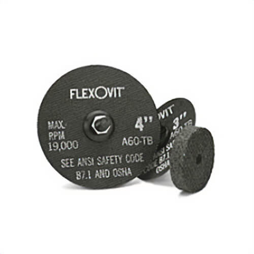 FlexOvit® High Performance™ F0320 Cut-Off Wheel, 3 in dia x 1/16 in Thick, 3/8 in Center Hole, A46T Grit, Aluminum Oxide Abrasive