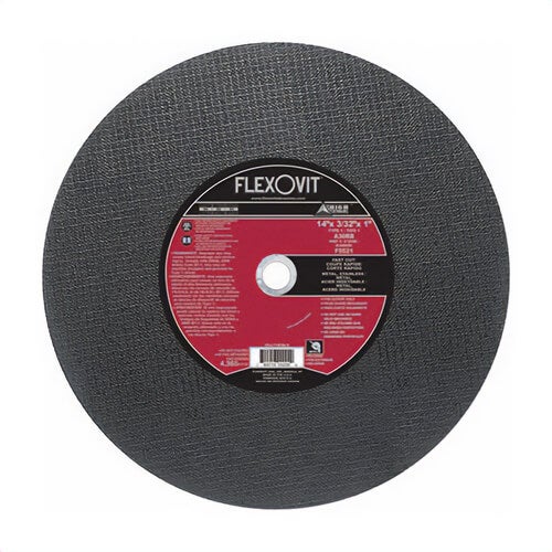 FlexOvit® High Performance™ F5521 Cut-Off Wheel, 14 in dia x 3/32 in Thick, 1 in Center Hole, A30RB Grit, Aluminum Oxide Abrasive