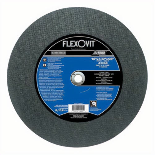 FlexOvit® F5523 Specialist® Free Cut Cut-Off Wheel, 14 in dia x 3/32 in thick, 1 in Center Hole, 30 Grit