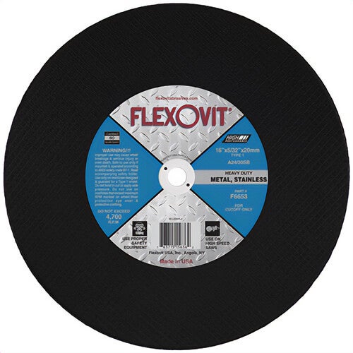 Flexovit® F6653 Reinforced Cutoff Wheel High, 10 each