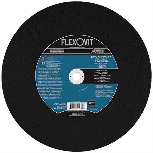 Flexovit® F6687 Reinforced Cutoff Wheel High, 10 each