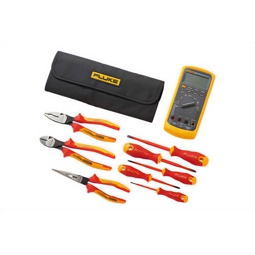Fluke® IB875K Hand Tool Starter Kit, 10 pc, CMV Steel, ASTM F1505