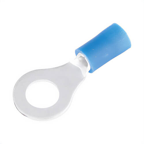 GB® 20-105 Ring Terminal, 16 to 14 AWG Conductor, 1.06 in L, Blue