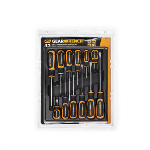 Gearwrench® 80051H Screwdriver Set, 12 pc, ASME, Alloy Steel, Black Oxide