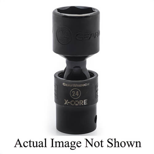 GearWrench® 84724 X-Core™ Impact Rated, Metric, 1/2 in Hex Drive, Standard Socket, 14 mm Socket, 0.787 in Opening Depth