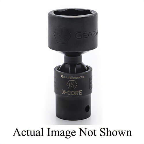 GearWrench® 84743 X-Core™ Impact Rated, Imperial, 1/2 in Hex Drive, Standard Socket, 7/8 in Socket, 0.984 in Opening Depth