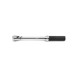 Gearwrench® 85066M Micrometer Torque Wrench, 1/2 in Drive, 30 to 250 ft-lb, Square Drive Head, 24.3 in OAL, ASME B107.300-2010