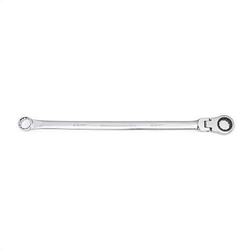 GearWrench® 86022 GearBox™ Box End Wrench, Flex Head Double End, Metric, Ratcheting Wrench Type, 22 mm Opening, 12 Points