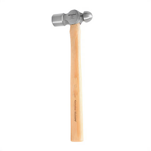 GreatNeck® BP16 Ball Pein Hammer, Ball Pein, 16 oz Drop Forged Steel Head, Hickory Wood Handle
