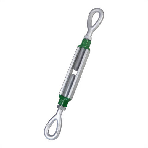 Green Pin® SSGPOO1612 G-6311 Turnbuckle, Eye-Eye, 5/8 in Thread, 12 in Take Up, Hot Dipped Galvanized