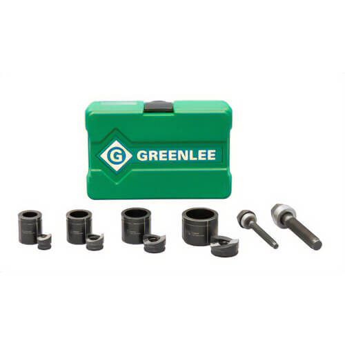 Greenlee® 7235BB Slug-Buster® Manual Knockout Punch Die Kit, 10 ga, 1/2 to 1-1/4 in, Mild Steel