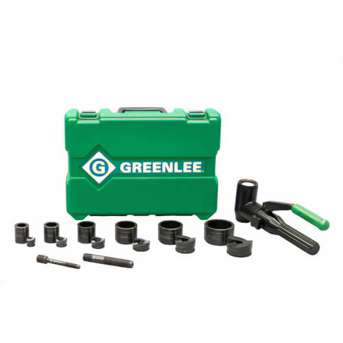 Greenlee® 7906SB Quick Draw® 90 Hydraulic Punch Set, 10 ga Punch, Mild Steel Housing