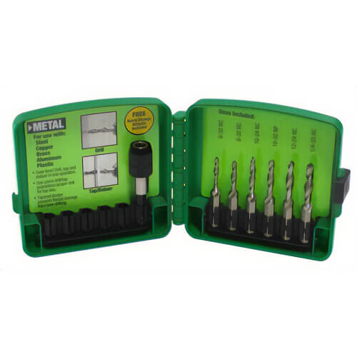 Greenlee® DTAPKITM Drill/Tap Kit, 6 pc, M3 to M10 Metric