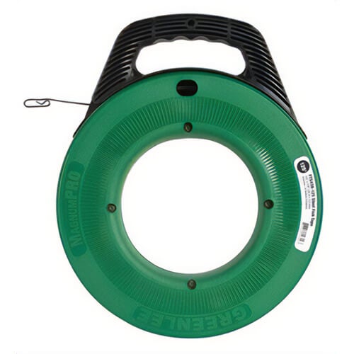 Greenlee® FTS438-125BP Magnumpro™ Fish Tape, 1/8 in W Blade, 125 ft L Blade, Flat Profile, Steel