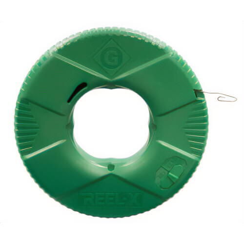 Greenlee® FTXS-125 Fish Tape, 1/8 in W Tape, 125 ft L Tape, Steel Tape
