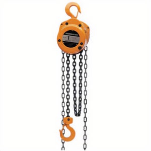 Harrington® CF010-10 CF Series Manual Chain Hoist, 1 ton Load, 10 ft Lifting Height, 14-5/8 in Between Hooks, 1-1/8 in Hook Opening