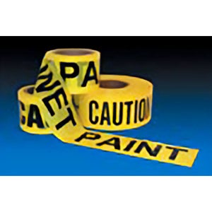 Incom® TT13458 CAUTION Barrier Tape, Yellow, 3 in x 1000 ft