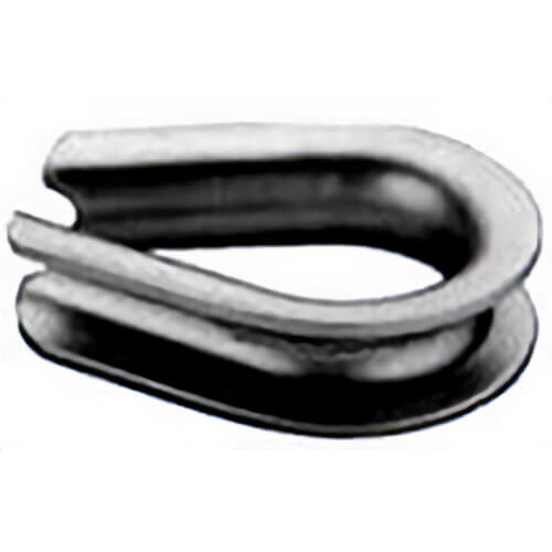 1/2 in Heavy Duty Wire Rope Thimbles, Galvanized