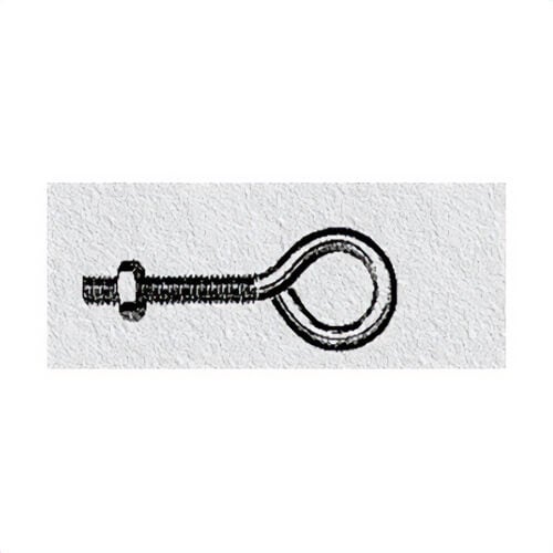 Hindley 10873 514 Regular Eye Bolt with Hex Nut Assembled, 3/8-16, 3/4 in L Shank, Zinc Plated