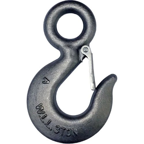 Alloy Eye Hoist Hook with Safety Latch Kit, 1 ton