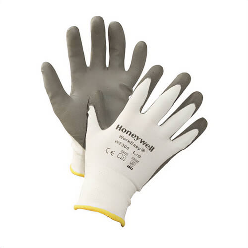 North® by Honeywell WE300-XXL Lightweight Cut-Resistant Gloves, 2XL, Gray, General Purpose, Nitrile Coating, HPPE, Knit Wrist Cuff