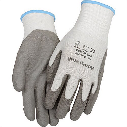 North® by Honeywell WE300-XL Lightweight Cut-Resistant Gloves, XL, Gray, General Purpose, Nitrile Coating, HPPE, Knit Wrist Cuff