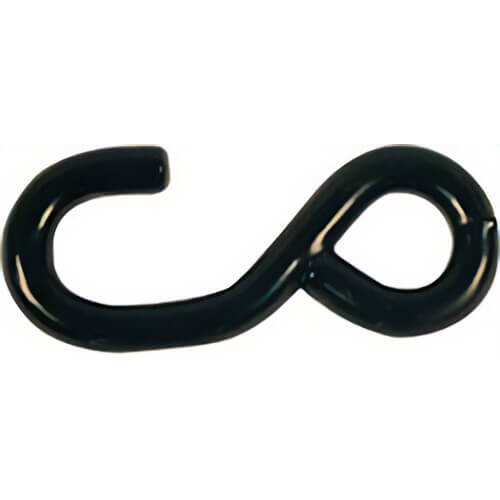 S-Hook, 1 in, Heavy Duty, Coated, WLL 2200 lb