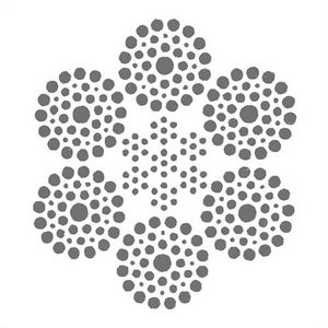 HSI® 3/8 in, Wire Rope, 6x37, Filler Wire Seale, EIPS, Right Regular Lay, IWRC, Bright, Import, Per Foot