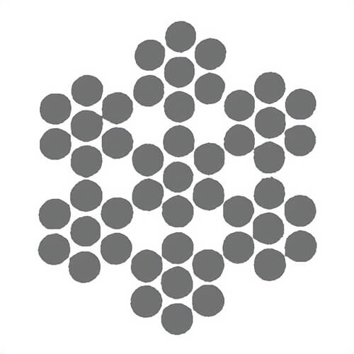 HSI® 1/16 in, Aircraft Cable, 7x7, Galvanized, Import, Per Foot