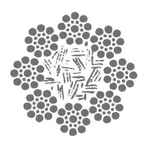 HSI® 5/8 in, Rotation-Resistant Wire Rope, 8x19, Seale, Right Regular Lay, Fiber Core, Import, Per Foot