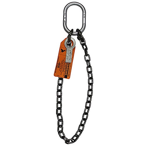 HSI® Single Basket Chain Sling, 9/32 in dia, 15 ft Length, Heavy Duty Master Link, 7,400 lb Working Load Limit