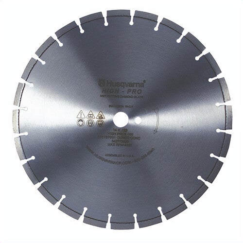 Husqvarna® 542755557 High Pro Cured Concrete Diamond Blade, 30 in, 0.165 in