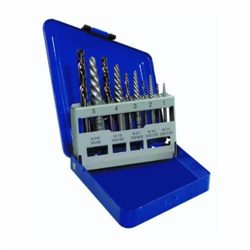 Irwin® Hanson® 11119 Drill Set, 5/64 in Min Drill Bit, 19/64 in Max Drill Bit, 10 pc, High Carbon Steel