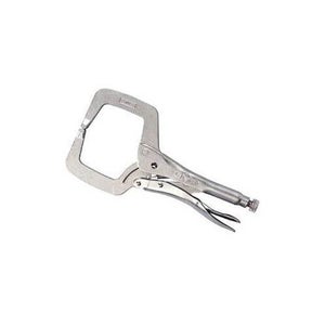 Irwin® 19 Vise-Grip® The Original™ Locking C-Clamp with Regular Tip, Nickel Plated, 2-5/8 in D Throat, 3-3/8 in Jaw Opening