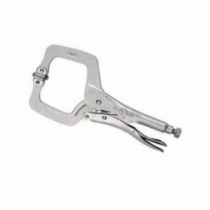 Irwin® Vise-Grip® Original™ 20 11SP® Fixed Tip Standard Locking C-Clamp with Swivel Pad, Nickel Plated, 2-5/8 in D Throat