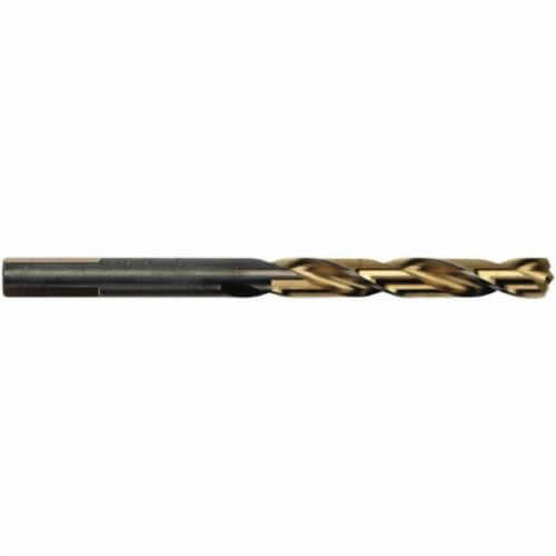 Irwin® Turbomax® 73317 Jobber Length Drill Bit, 17/64 in Drill - Fraction, 0.2656 in Drill - Decimal Inch, 135°  Point, HSS, Black/Gold Oxide