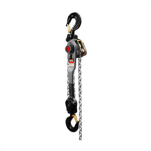JET® 376603 JLH Lever Chain Hoist with Overload Protection, 6 ton Load, 20 ft H Lifting, 83.7 lb Rated, 1.97 in Hook Opening