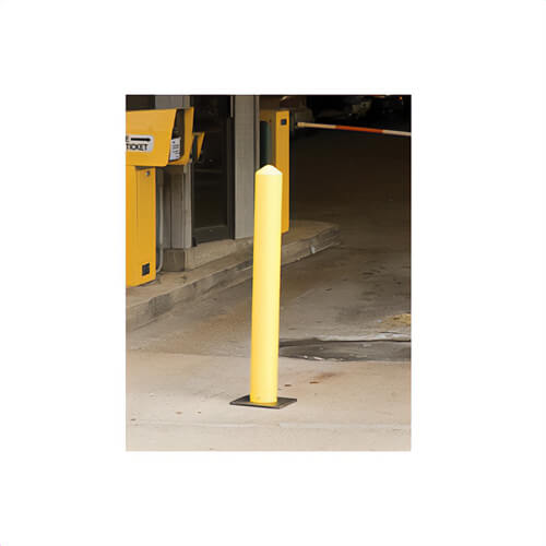 Justrite® 1731 Eagle Manufacturing Bollard Post, 42 in H, 5 in W, HDPE, Yellow