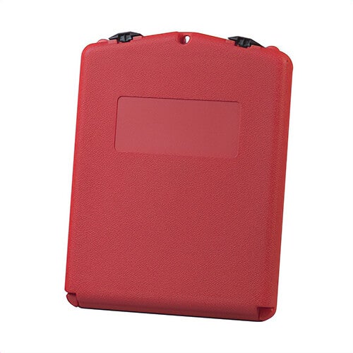 Justrite® 23304 Medium Document Storage Box, 2-1/8 in Exterior, 1 in Interior D x 12.3 in Interior, 14-1/2 in Exterior H, Polyethylene, Red