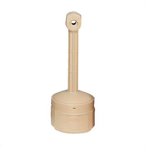 Justrite® 26806B Personal Smoker's Cease-Fire® Medium Duty Cigarette Butt Receptacle, 1 gal Capacity, 30 in H, Polyethylene, Beige