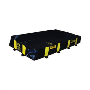 Justrite® 28512 Rigid-Lock QuickBerm® Spill Containment Berm, 6 ft L x 4 ft W x 12 in H, Modified PVC Coated Fabric
