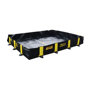 Justrite® 28516 Rigid-Lock QuickBerm® Spill Containment Berm, 8 ft L x 6 ft W x 12 in H, Modified PVC Coated Fabric