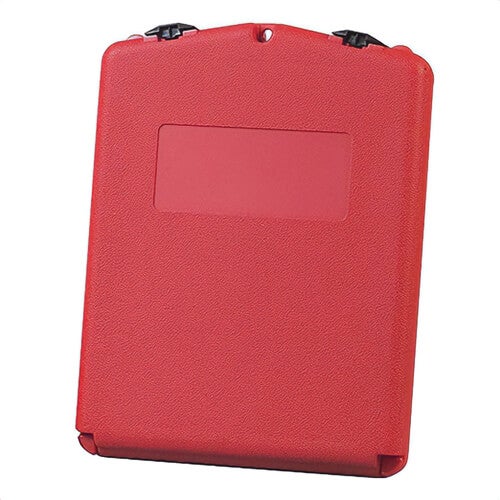 Justrite® S23304 Medium Document Storage Box, 2-1/8 in Exterior, 1 in Interior D x 12.3 in Interior, 14-1/2 in Exterior H, Polyethylene, Red