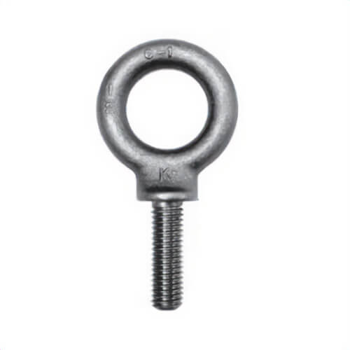 Ken Forging K2025 Fully Threaded Shoulder Pattern Eye Bolt, 1/2-13, 1-1/2 in L Shank, Drop Forged Carbon Steel
